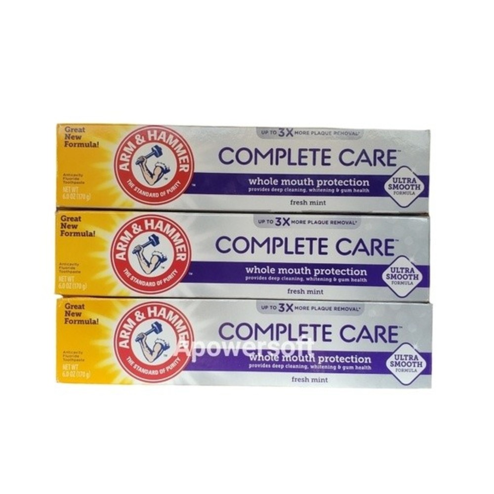 3 NIB Arm & Hammer Complete Toothpastes